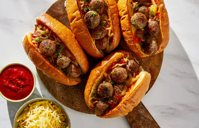 Easy Meatball & Cheese Subs